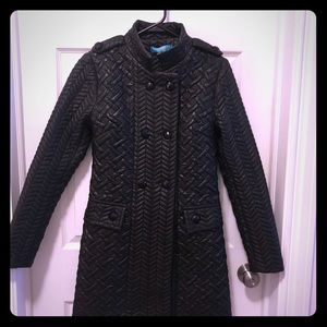 Black trench style coat